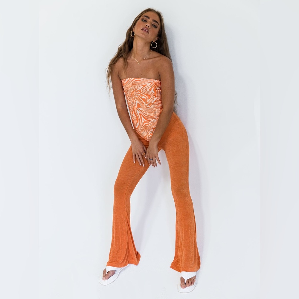 Princess Polly Boogie Pants Orange Size 12